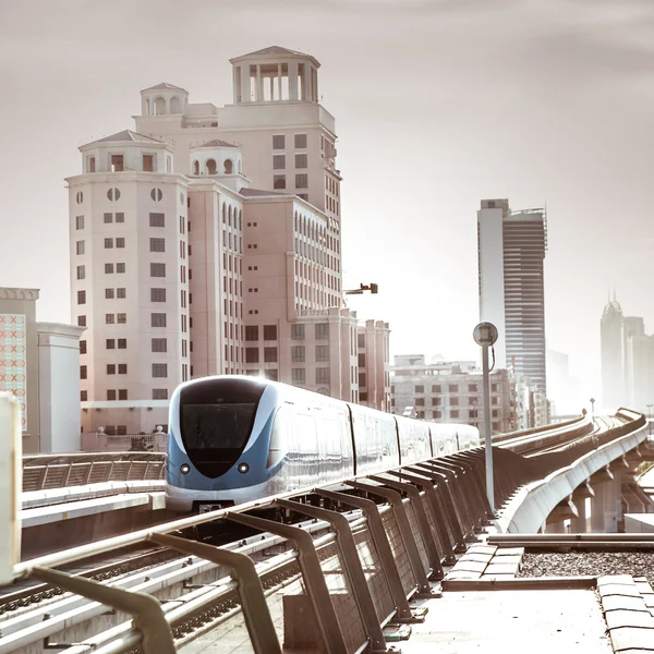 Dubajské metro. — Stock fotografie