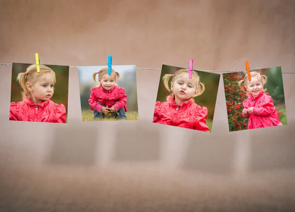 Little  girl on a  autumn day — Stock Photo, Image