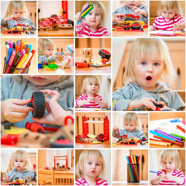 Niña en la guardería — Foto de Stock