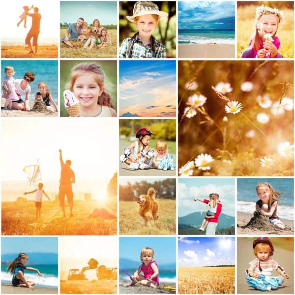 Tema estivo con la famiglia — Foto Stock