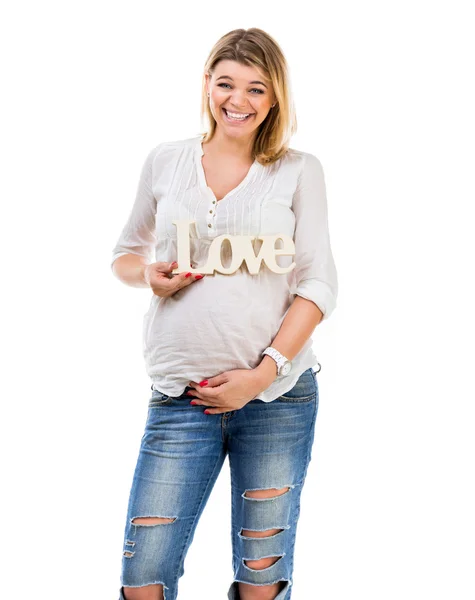 Happy  Pregnant woman — Stock Photo, Image