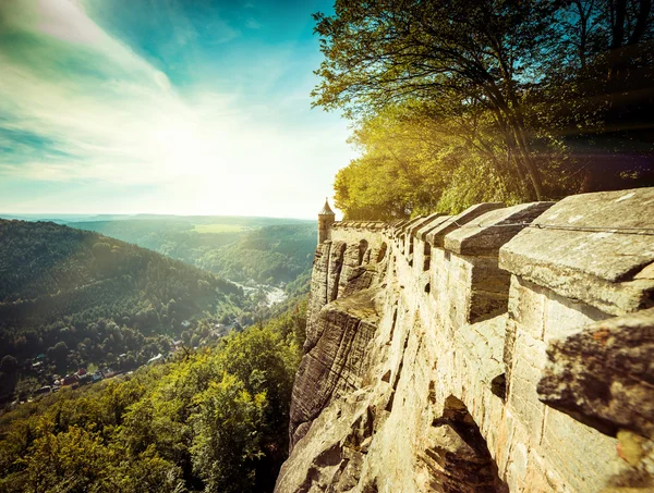 Fort koenigstein, Duitsland — Stockfoto