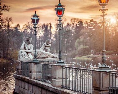 heykel Łazienki Parkı Varşova