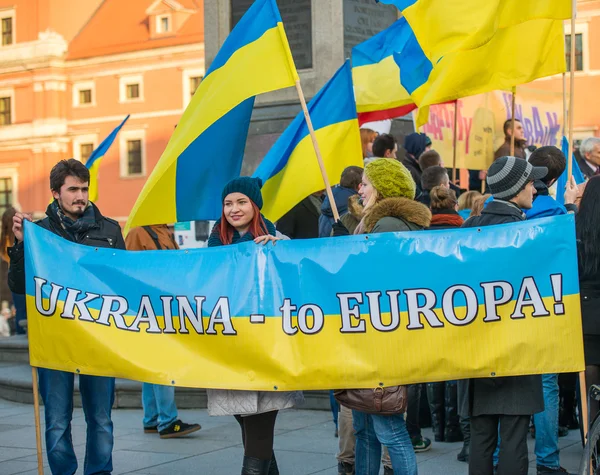 Solidaritätsmarsch mit der Ukraine — Stockfoto