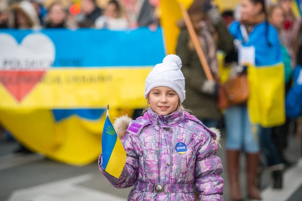 Solidaritätsmarsch mit der Ukraine — Stockfoto