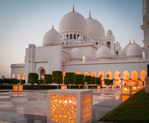 Mezquita blanca Sheikh Zayed — Foto de Stock