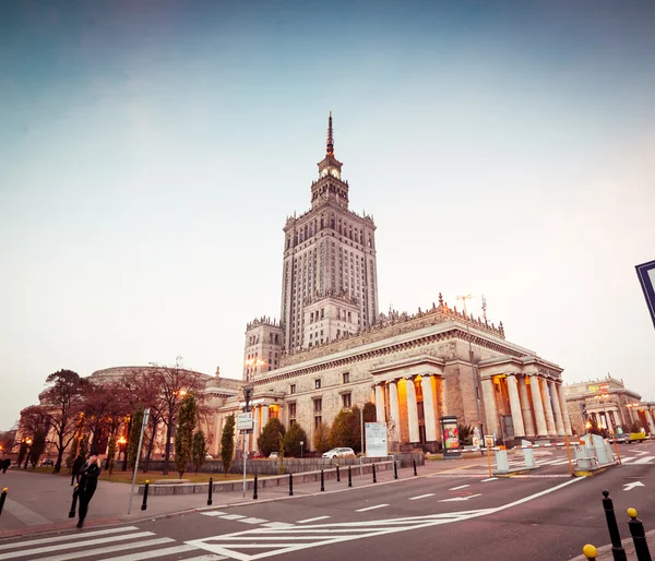 Palác kultury a vědy — Stock fotografie