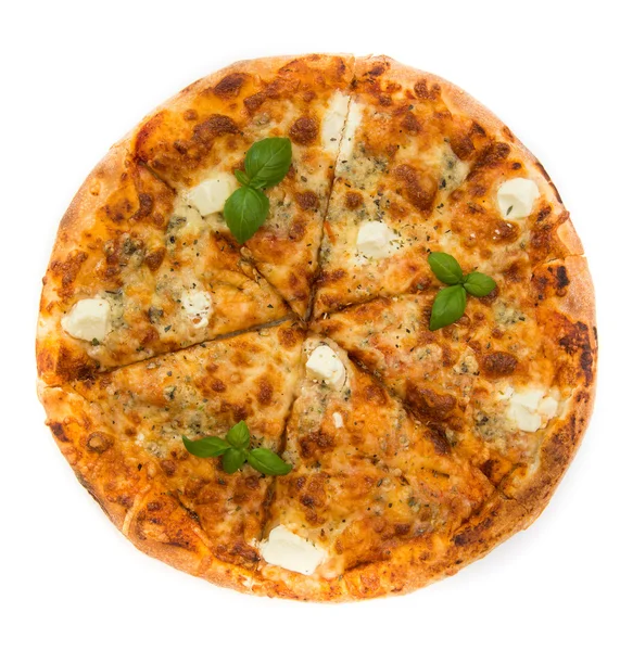 Pizza au fromage quatre — Photo