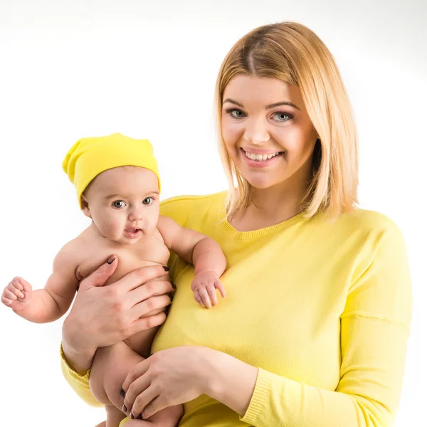 Mamma med hennes lilla dotter — Stockfoto