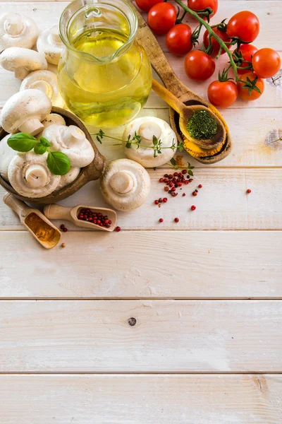 Ingredienti alimentari per alimenti vegetariani — Foto Stock