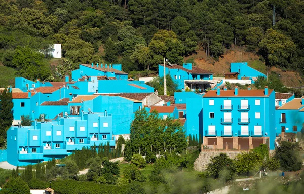Juzcar, village andalou bleu à Malaga — Photo
