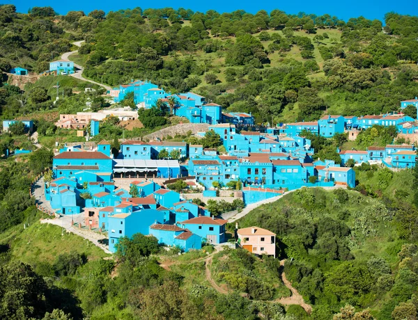 Juzcar, blue Andalusian village in Malaga — Stock Photo, Image