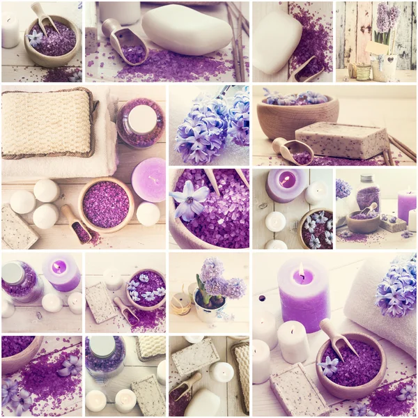 Bath salt and soap — Stock Photo, Image