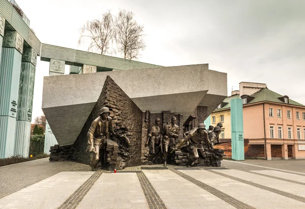 Monumento à revolta de lutadores poloneses — Fotografia de Stock