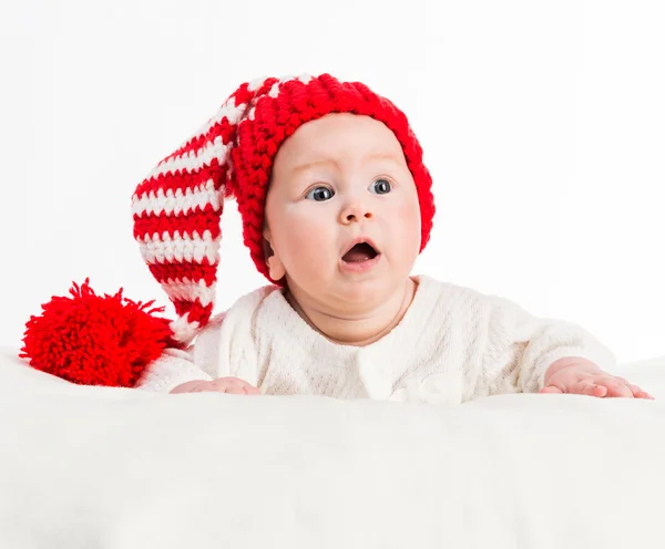 Noel fotoğraf bebek kız — Stok fotoğraf