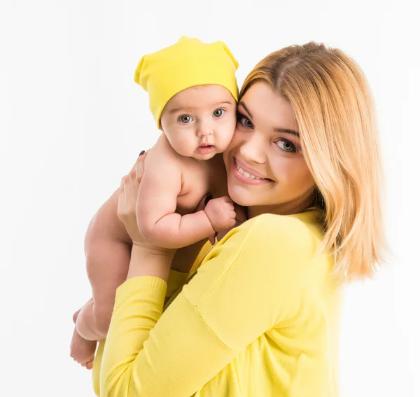 Ung mor med dotter — Stockfoto