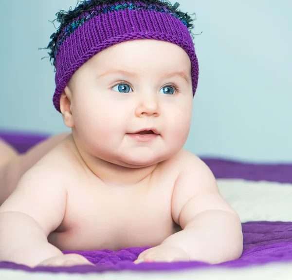 Close-up newborn girl — Stock Photo, Image