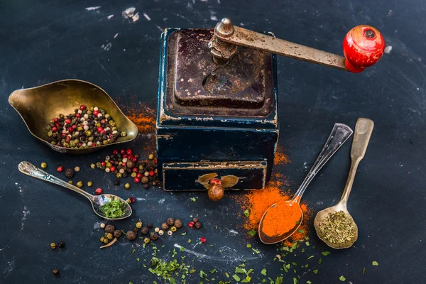 Kvarn för aromatiska kryddor — Stockfoto