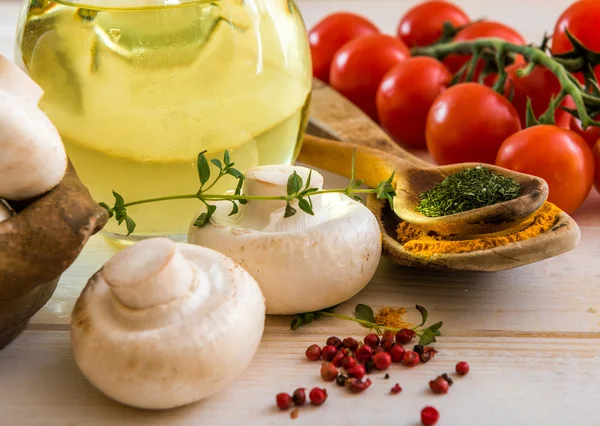 Ingredienti per cucinare cibo vegetariano — Foto Stock