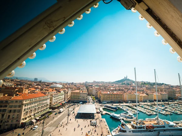 Oude zee-haven van Marseille, Frankrijk — Stockfoto