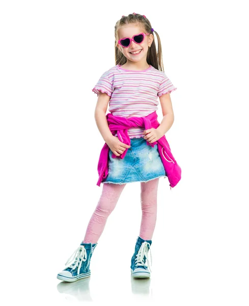Pequena menina da moda — Fotografia de Stock