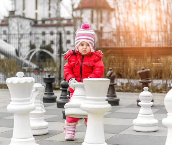 Girl playing strategic