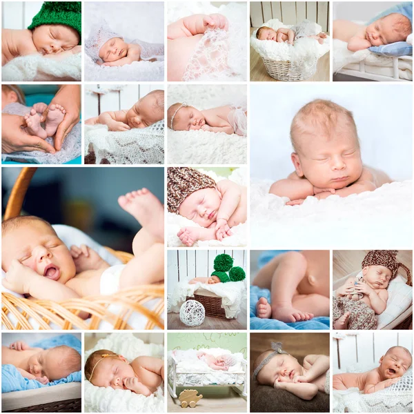 Bilder på sovande spädbarn — Stockfoto