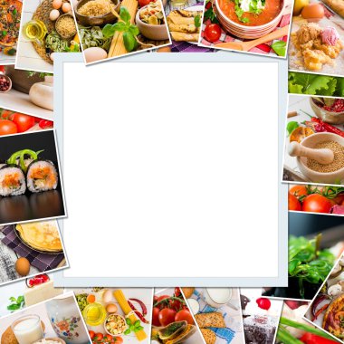 Frame photos of food clipart