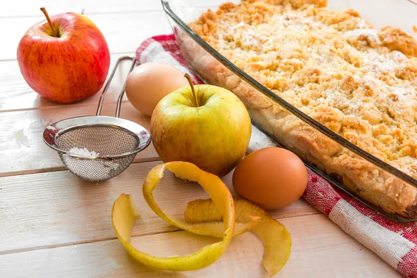 Tarte aux pommes maison — Photo