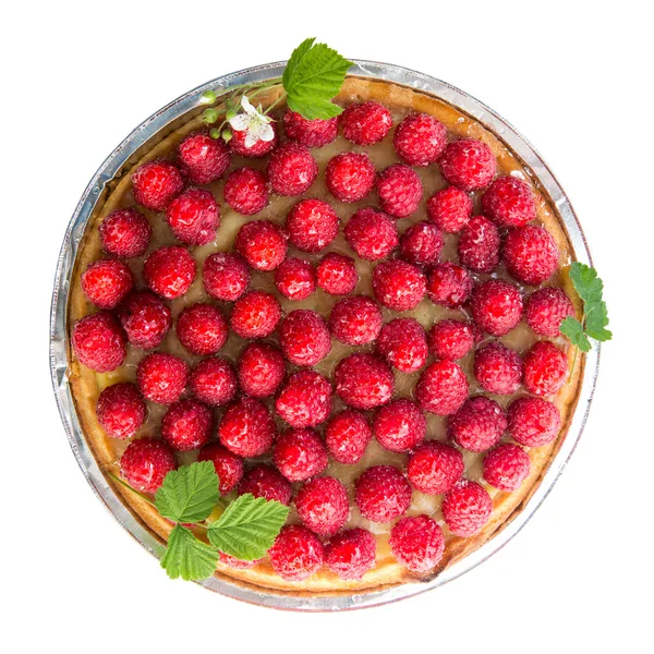 Torte mit Himbeeren — Stockfoto