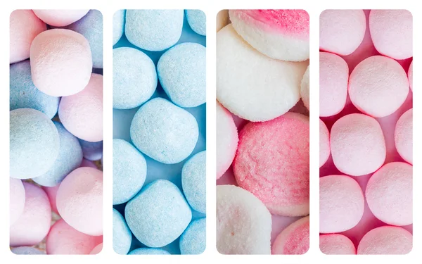 Pink and blue candies — Stock Photo, Image