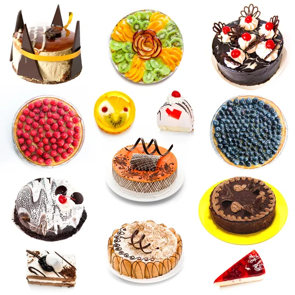 Vários bolos e doces — Fotografia de Stock