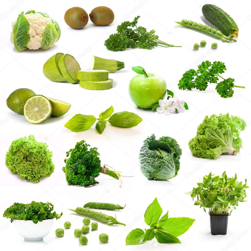 Green vegetables and fruits Stock Photo by ©tan4ikk 76245449