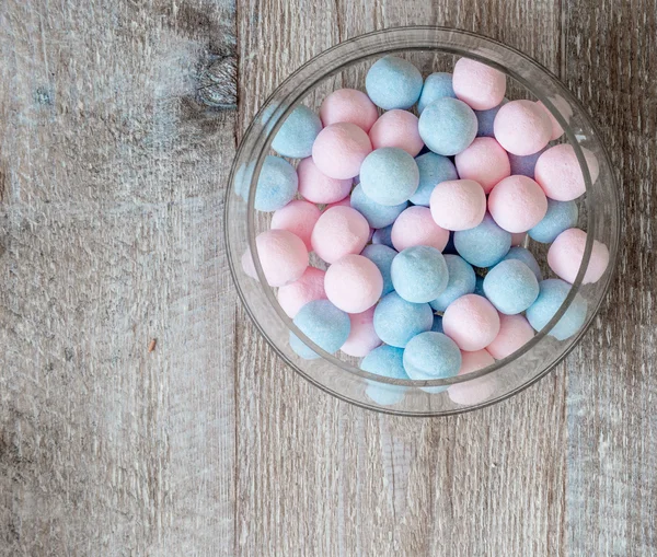 Pink and blue candies — Stock Photo, Image
