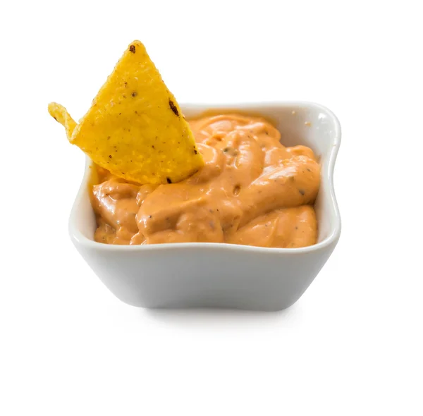 Mexican chips with sauce — Stockfoto