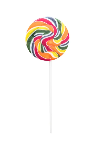 Färgglada Lollipop isolerade — Stockfoto