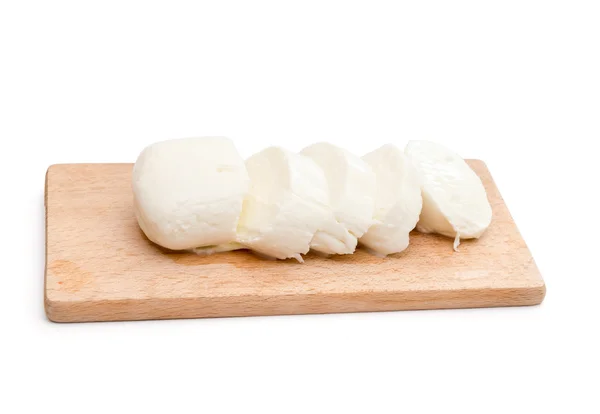 Mozzarella isolated on  background — Φωτογραφία Αρχείου