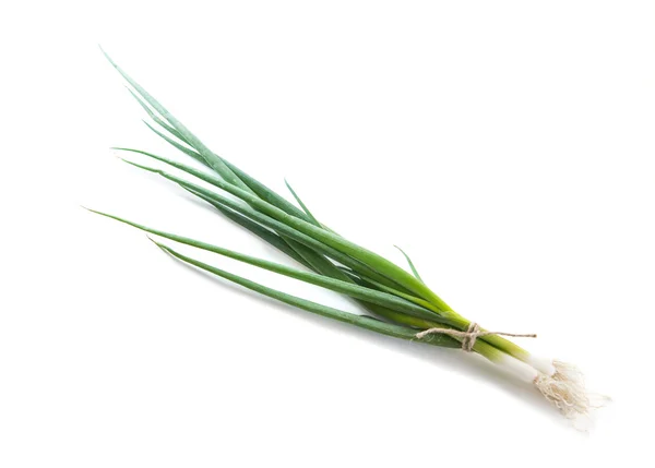 Eight ripe beautiful spring onions — Stockfoto