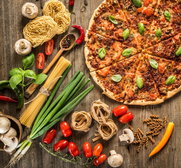 Italiaans eten achtergrond — Stockfoto