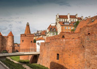 Varşova 'da Barbican. Polonya