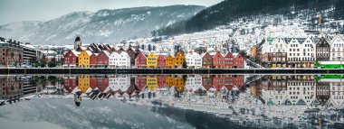 Evening view on Bruges in Bergen
