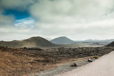 Volcano and lava desert, Canary islands