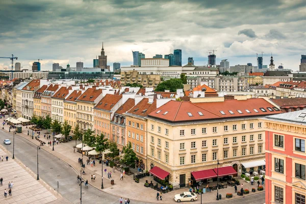 Hlavní módní ulice Varšavy — Stock fotografie