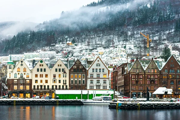 Blick auf Brügge, Norwegen — Stockfoto
