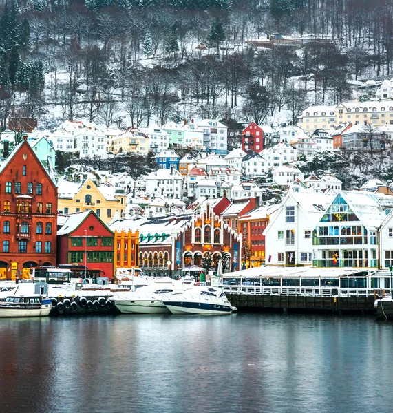 Blick auf Brügge, Norwegen — Stockfoto