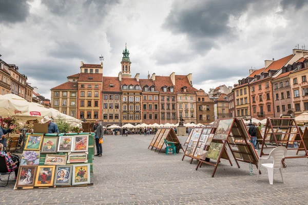 Rynek Starego Miasta w Warszawie — Zdjęcie stockowe