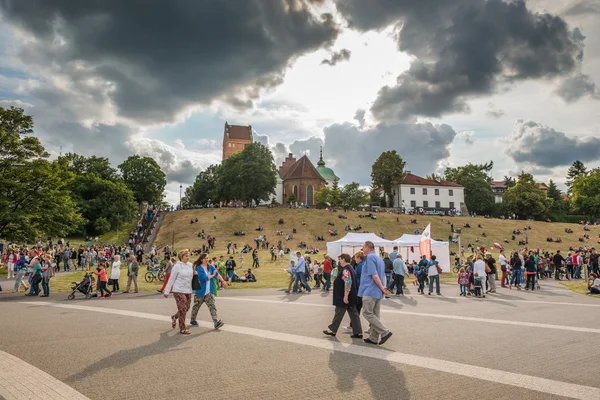 Festival de midsommar em Varsóvia — Fotografia de Stock