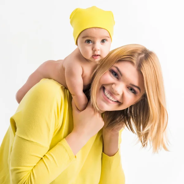 Young mother with  little  daughter — Stock Photo, Image