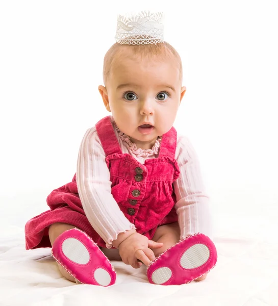 Bebé niña en traje princesa —  Fotos de Stock