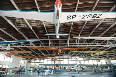 POLAND - JUL,  2015:  Exhibition plane in the aviation Museum. Krakow